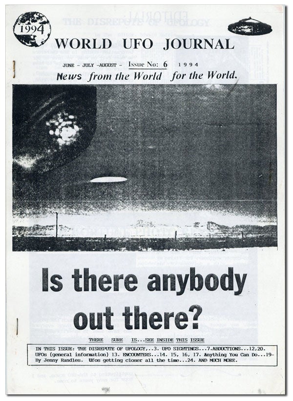 Item #38192] World UFO Journal Issue no. 6, June-July-August, 1994. COSMOLOGY NEWS