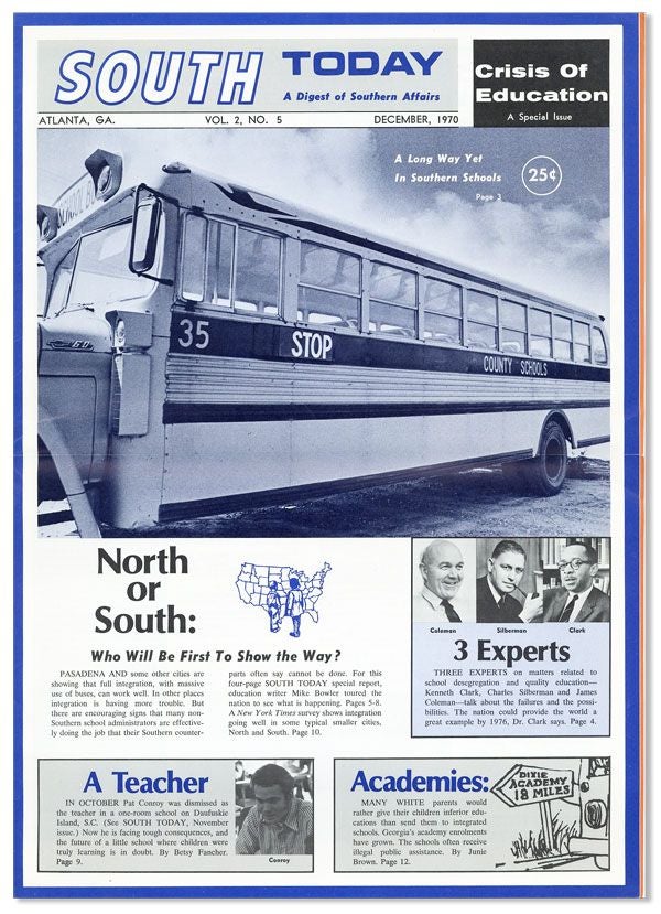 Item #38504] South Today: A Digest of Southern Affairs. Vol. 2, No. 5 (December 1970). SOUTHERN...