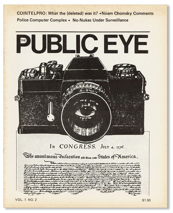 Item #38532] The Public Eye. A Journal of Social and Political Issues. Vol 1 no 2 (April 1978)....