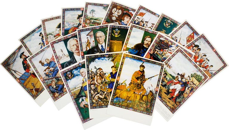 Item #38584] Complete Set of Twenty World's Fair Souvenir Postcards from the Exhibition "The...