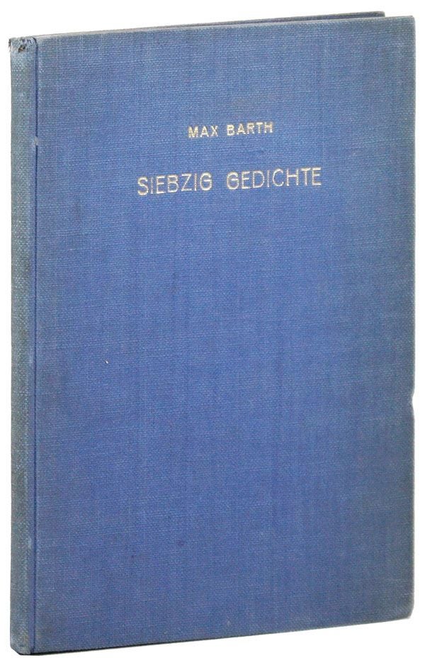 Item #39022] Siebzig Gedichte [Typescript, with author's corrections]. RADICAL, PROLETARIAN...