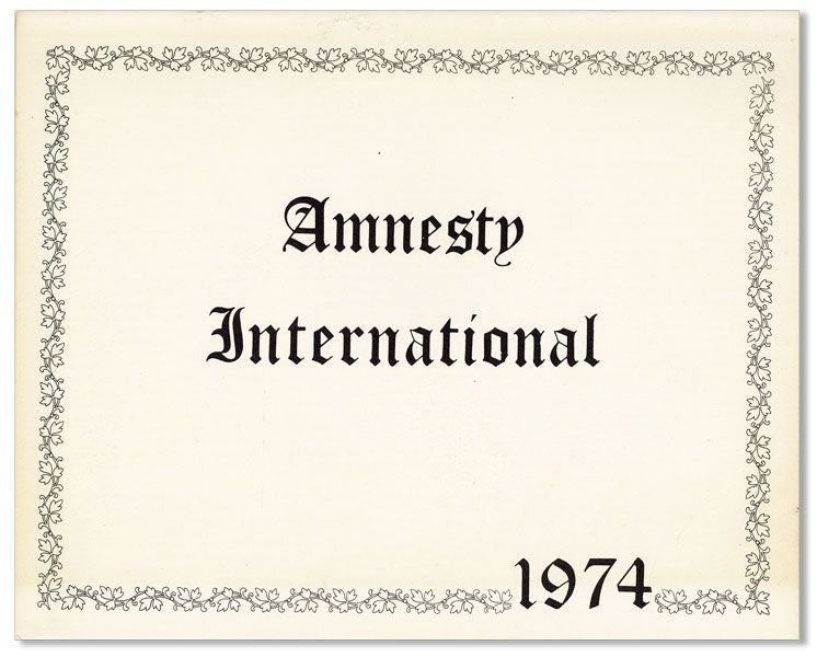 [Item #39087] Amnesty International Calendar for 1974. AMNESTY INTERNATIONAL.