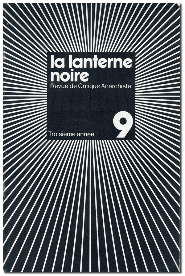 Item #42128] La Lanterne Noire. Revue de Critique Anarchiste. Troisième annèe, no. 9 (December,...