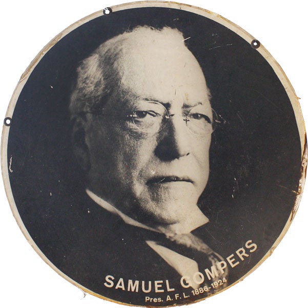 Item #42370] Pair of Original Photo Portraits of Samuel Gompers and John L. Lewis, ca 1950s....
