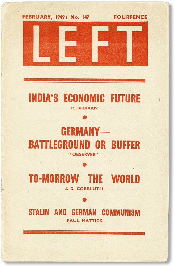 Item #42645] Left. No. 147 (Feb, 1949). R. E. FITZGERALD