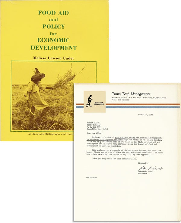 Item #43154] Food Aid and Policy for Economic Development: An Annotated Bibliography and...