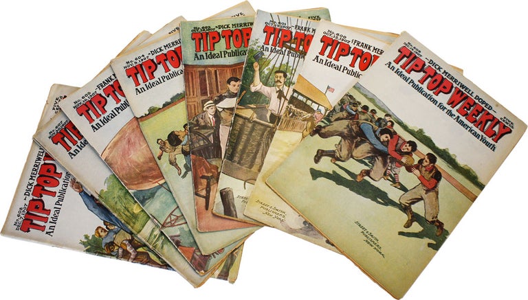 Item #44751] Group of Eight Frank & Dick Merriwell Adventure Stories In Tip Top Weekly: an Ideal...