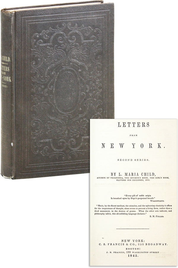 Item #45076] Letters from New York. Second Series. Maria CHILD, ydia