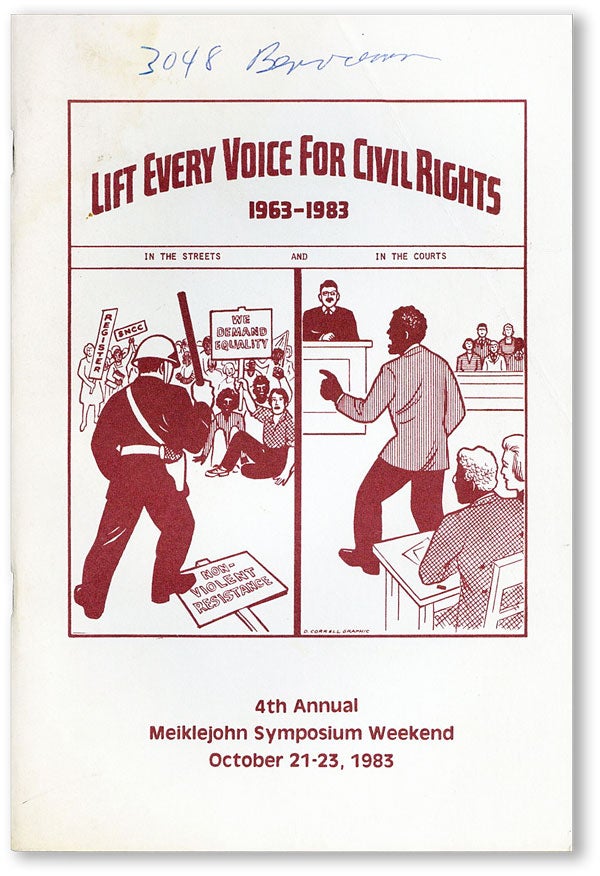 Item #45143] Lift Every Voice for Civil Rights, 1963-1983: 4th Annual Meiklejohn Symoposium...