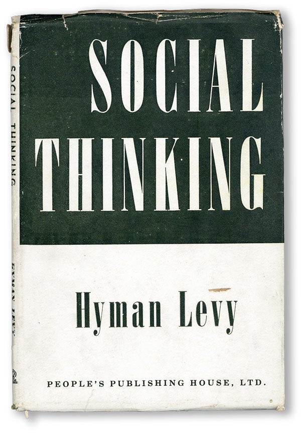 Item #45317] Social Thinking. Hyman LEVY