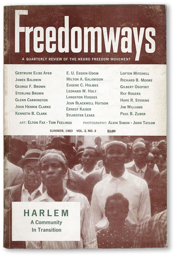 Item #45376] Freedomways: A Quarterly Review of the Negro Freedom Movement, Vol. 3, no. 3,...