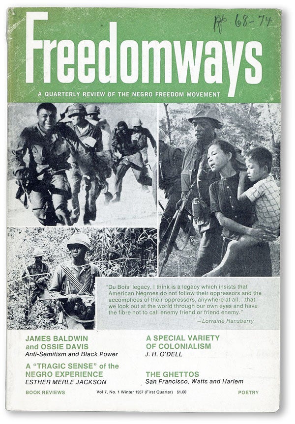 Item #45382] Freedomways: A Quarterly Review of the Negro Freedom Movement, Vol. 7, no. 1,...