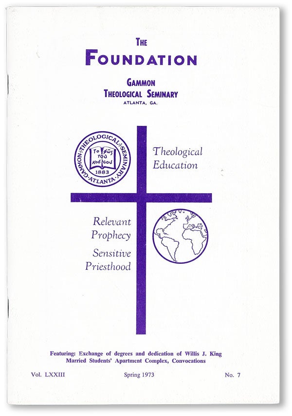 Item #45408] The Foundation, Vol. LXXVIII, no. 7, Spring, 1973. M. J. JONES, ed