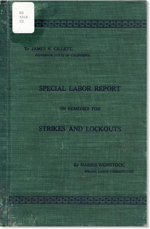 Item #45475] Report on the Labor Laws and Labor Conditions of Foreign Countries in Relation to...