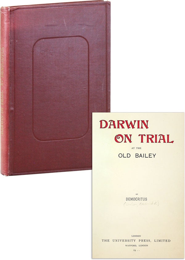 Item #45626] Darwin on Trial at the Old Bailey [with] Judicial Scandals and Errors. FREETHOUGHT -...