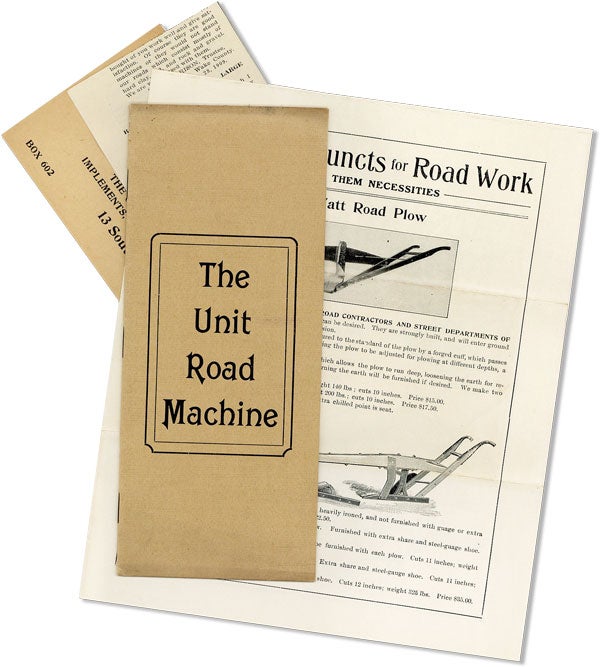 Item #45868] The Unit Road Machine. Made by The Call-Watt Co 13 South Fifteenth Street Richmond,...