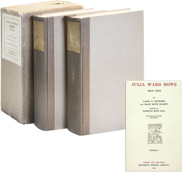 Item #45961] Julia Ward Howe, 1819-1910 [Limited Issue, With Manuscript Leaf]. Julia Ward HOWE,...