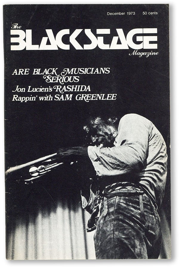 Item #46382] Blackstage - Vol.1, No.10 (December, 1973). AFRICAN AMERICANA, Mahmoud MUHAMMAD