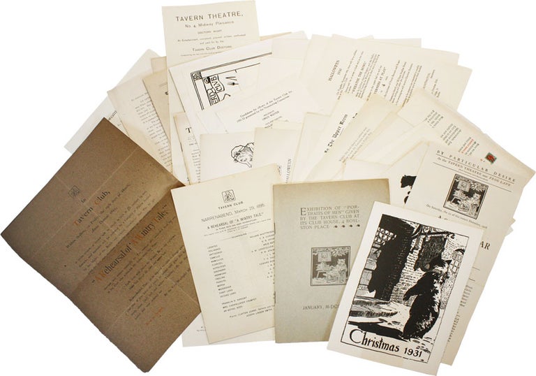 Item #46402] Archive of Playbills, Keepsakes, Announcements and related ephemera relating to the...