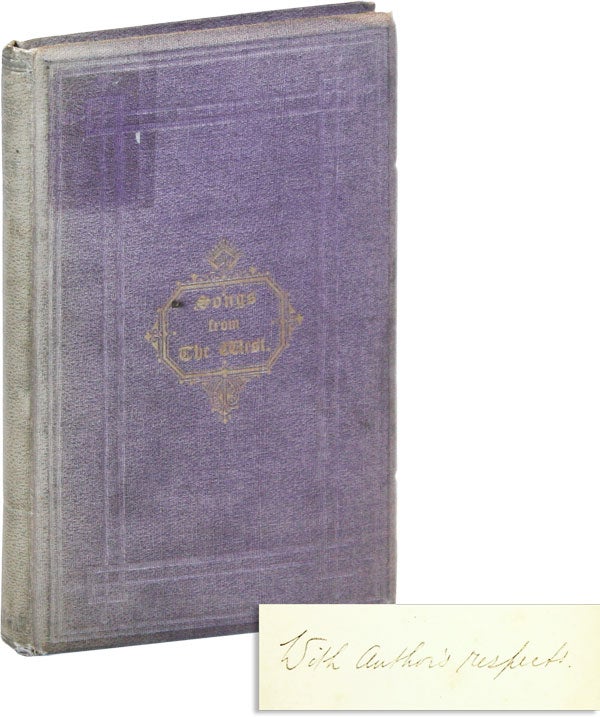 Item #47626] Songs from the West [Inscribed by Author]. William SOLEMAN