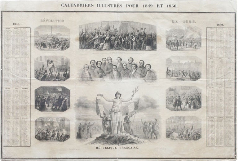 Item #47737] [Drop Title] Calendriers Illustrés Pour 1849 et 1850. REVOLUTIONS OF 1848, FRANCE