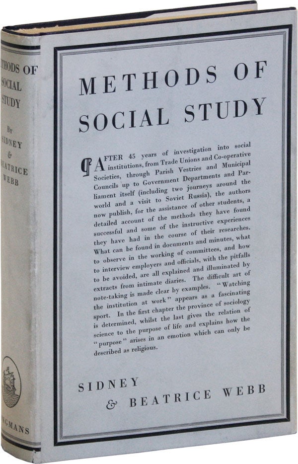 [Item #47870] Methods of Social Study. Sidney and Beatrice WEBB.