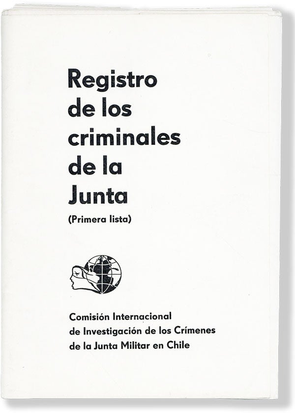 Item #47958] Registro de los Criminales de la Junta (Primera Lista) [cover title]....