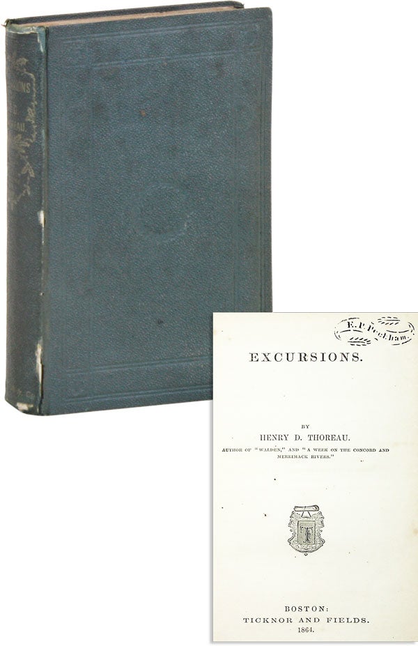 Item #47983] Excursions. [Ben & Bernarda Shahn's Copy]. Henry THOREAU, Ralph Waldo Emerson, avid