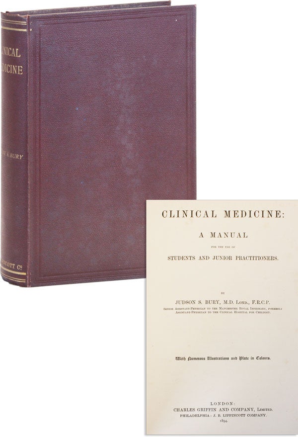 Item #48248] Clinical Medicine: a Manual for the Use of Students and Junior Practitioners. With...