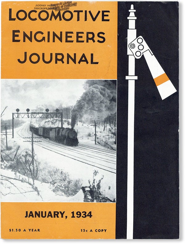 Item #48481] The Locomotive Engineers Journal. Vol. 68, no. 1 (Jan 1934). BROTHERHOOD OF...