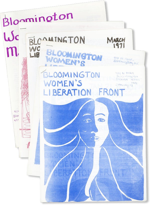 Item #48779] Bloomington Women's Liberation Front [Newsletter]. Five consecutive issues, Jan -...
