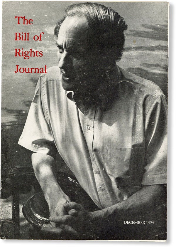 Item #48830] The Bill of Rights Journal, Vol. XII, December, 1979. Max GORDON, eds Howard A. Rodman