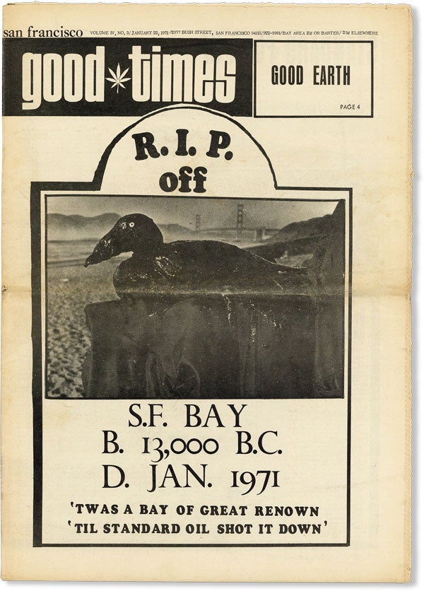 Item #48905] San Francisco Good Times - Vol.4, No.3 (January 22, 1971). UNDERGROUND NEWSPAPERS