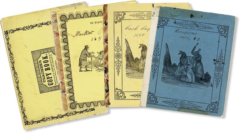 Collection of Four Gloucester, New Jersey Manuscript Farm Receipt Books, 1850-55. RURAL LABOR - NEW JERSEY, L. REEVES, ohn.