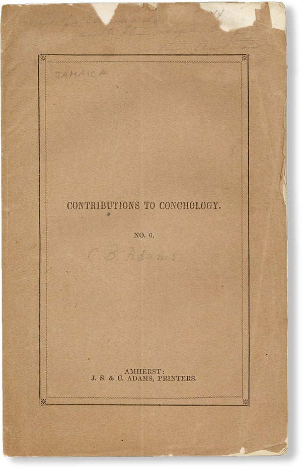 Item #49285] Contributions to Conchology. No. 6. Remarks on the origin of the terrestrial...