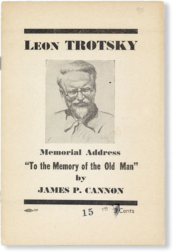 Item #49612] Leon Trotsky: Memorial Address "To the Memory of the Old Man" James P. CANNON