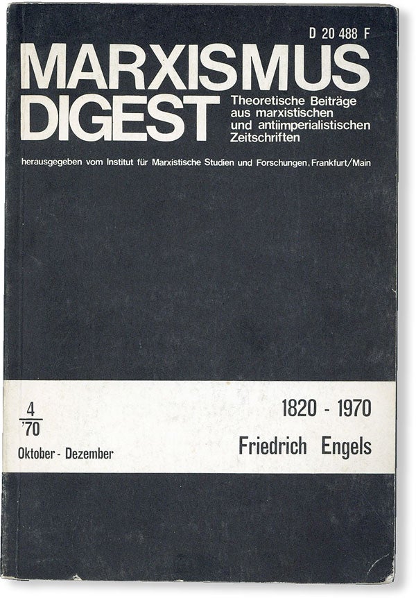 Item #49714] Marxismus Digest: Theoretische Beiträge aus Marxistischen und Antiimperialistischen...