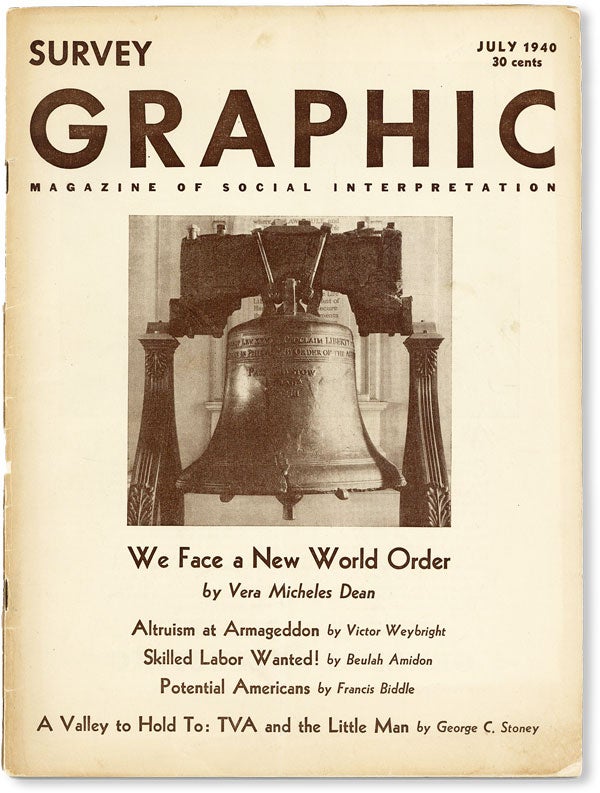 Item #50287] Survey Graphic: Magazine of Social Interpretation - Vol.XXIX, No.7 (July, 1940)....