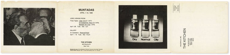 Item #51269] Muntadas: April 1-19, 1980 [...] The Kitchen, 484 Broome St., New York. Antoni MUNTADAS