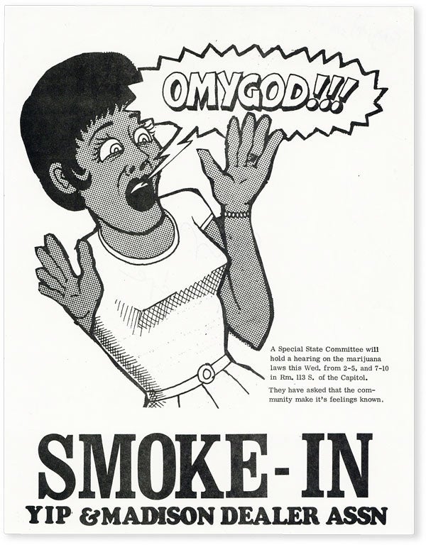 Item #51270] Original Broadside: Smoke-In. COUNTERCULTURE, YIPPIES