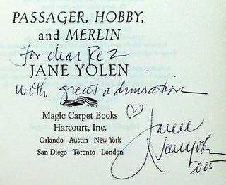 The Young Merlin Trilogy: Passager, Hobby, and Merlin [Inscribed]