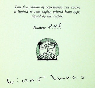 Concerning the Young [Signed, Limited First Edition]