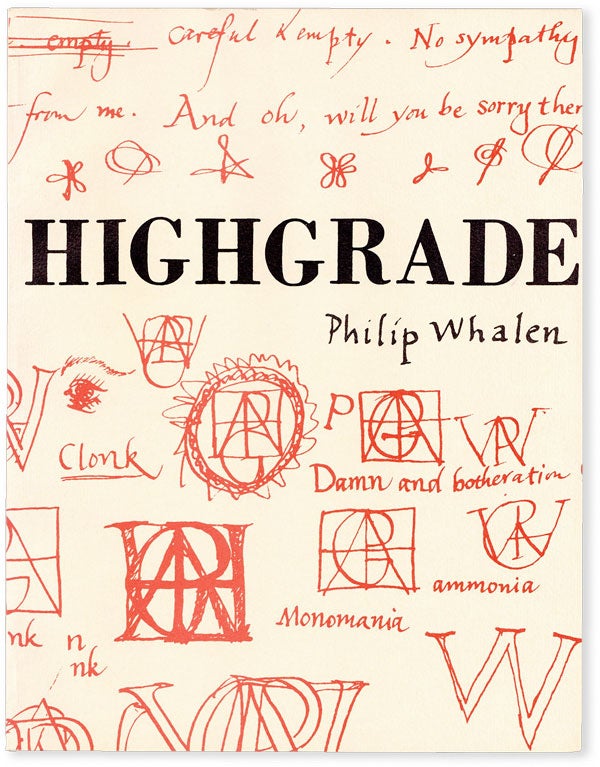 Item #52428] Highgrade Doodles Poems. Philip WHALEN