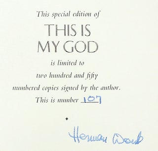 This Is My God: The Jewish Way of Life [Limited Edition, Signed]