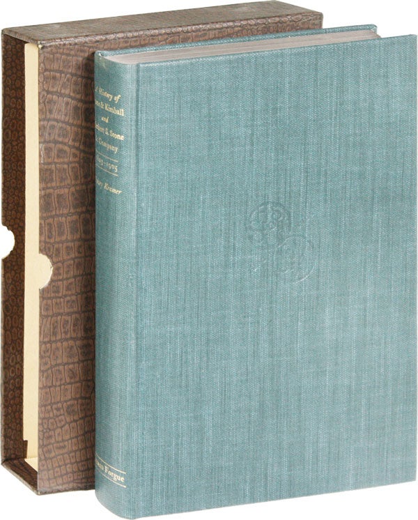 Item #52497] A History of Stone & Kimball and Herbert S. Stone & Co. With a Bibliography of Their...