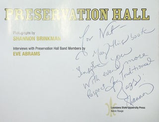 Preservation Hall (Inscribed copy)