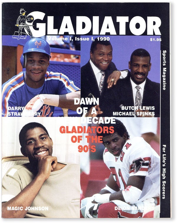Item #54482] Gladiator Sports Magazine - Vol.1, No.1. AFRICAN AMERICANS, Florence ANTHONY, SPORTS