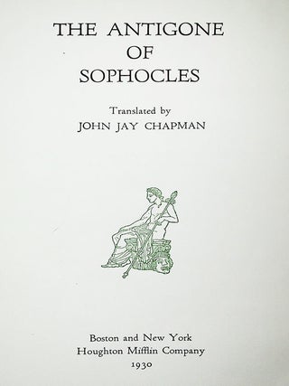 The Antigone of Sophocles