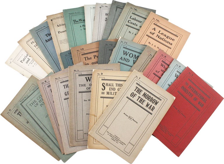Item #55423] Sixty-three Publications Issued by the Union of Democratic Control, 1914-1921....