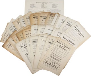 Sixty-three Publications Issued by the Union of Democratic Control, 1914-1921